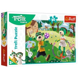 Puzzle - 30 - Aktywny dzień - Rodzina Treflików - Trefl 18287 Trefl Puzzle
